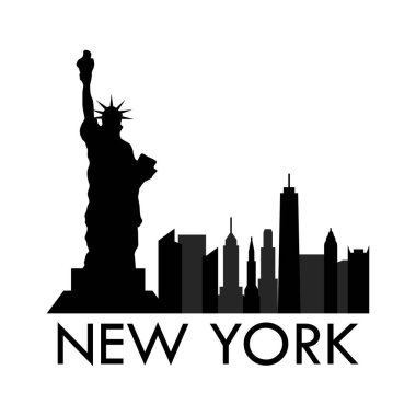 New York ABD şehir vektör illüstrasyonu