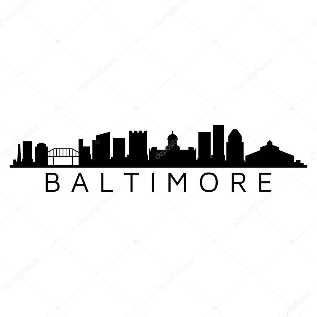 Baltimore USA city vector illustration