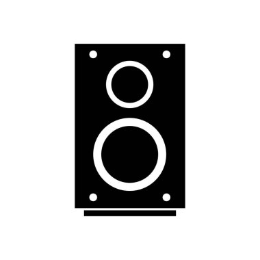 Woofer düz simgesinin vektör illüstrasyonu