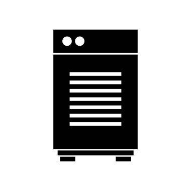 Beyaz arkaplanda hava temizleyici simgesi