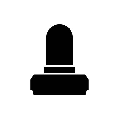 Mezar taşı simgesi, Cadılar Bayramı vektör illüstrasyonu