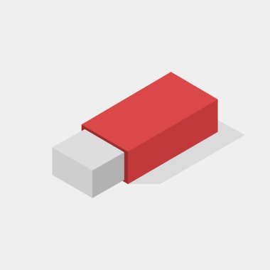 Beyaz arkaplanda silme simgesi