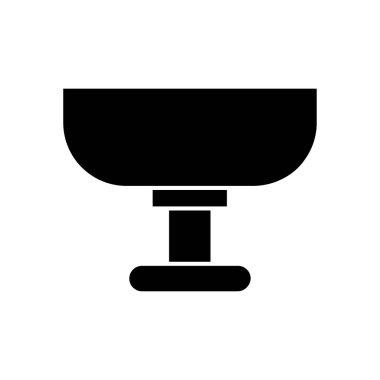 Beyaz arkaplanda tabak simgesi