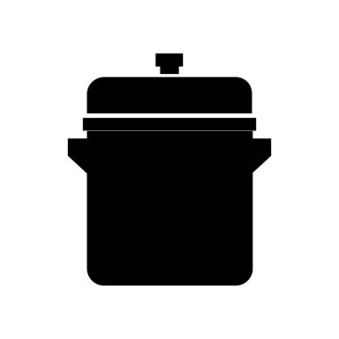 Mutfak çömleği simgesi izole edilmiş vektör