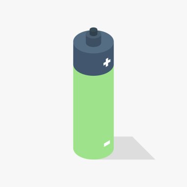 Pil simgesi. Vektör konsept illüstrasyon tasarımı için.