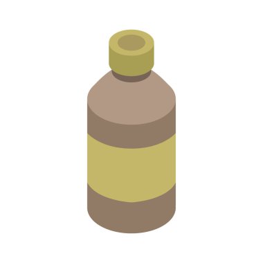 Beyaz arka planda yağ şişesi