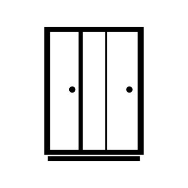 Kostüm yassı ikon vektör çizimi