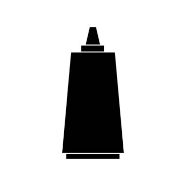 Ketçap yassı simgesi, vektör illüstrasyonu