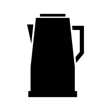 Çaydanlık tasarımının vektör illüstrasyon simgesi 