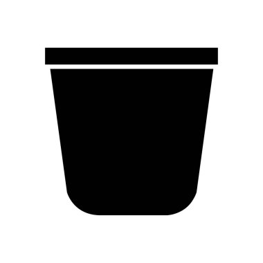 kova çizgi simgesinin vektör illüstrasyonu