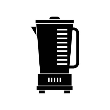Beyaz arka plan üzerinde blender düz simgesi