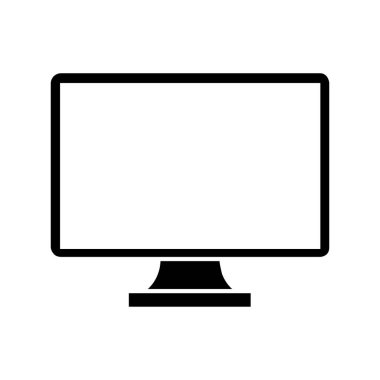 bilgisayar izleme simgesi, vektör illüstrasyonu