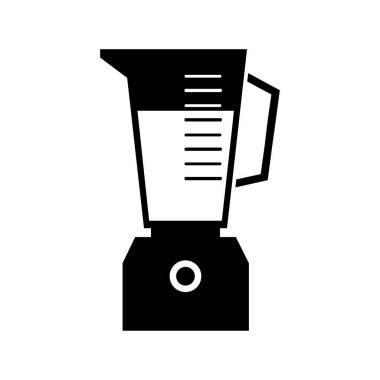 Beyaz arka plan üzerinde blender düz simgesi