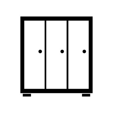 Beyaz arkaplanda kostüm simgesi