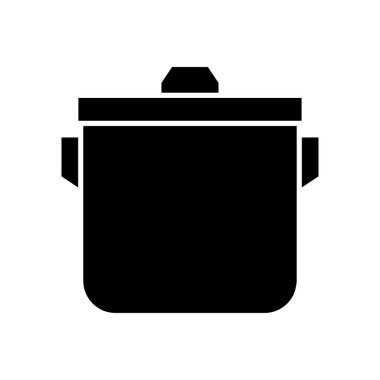 Mutfak kabı vektör düz simgesi.