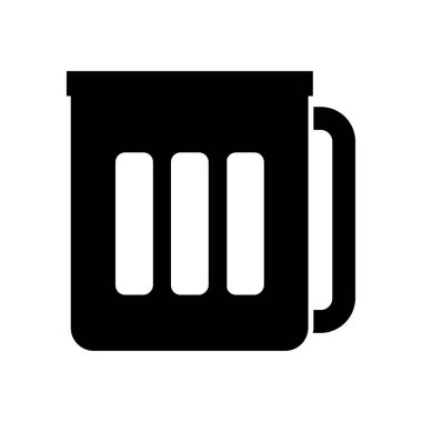 Bira kupa simge vektör çizim 