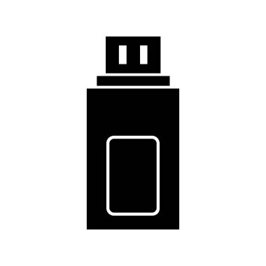 usb simge vektörü beyaz arkaplanda izole edildi