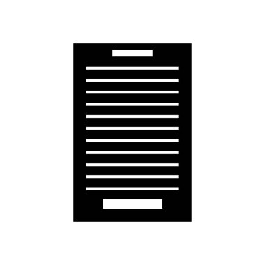 Beyaz arkaplanda yasal belge simgesi