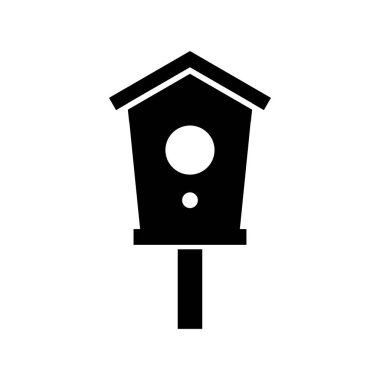 Kuş evinin illüstrasyon vektör logosu 