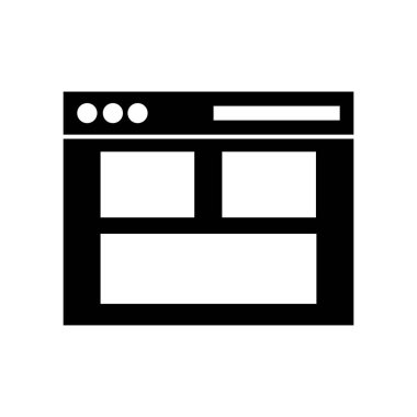 Web tarayıcı simgesi, vektör çizim