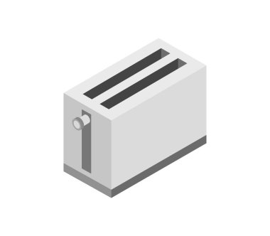 tost makinesi düz ikon vektör çizimi tasarımı 