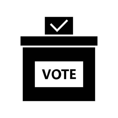 beyaz arka planda oy simgesi