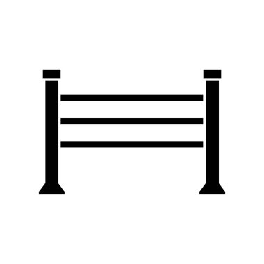 Tahta çit vektör simgesi beyaz arkaplanda izole edildi