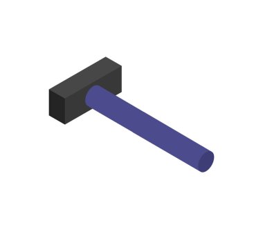 çekiç aracı simgesi, düz biçim