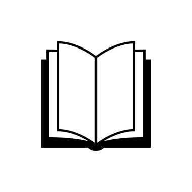 Kitap simgesi aç, vektör illüstrasyonu