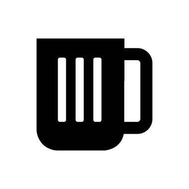 Bira kupa simge vektör çizim