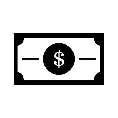 Dolar para simgesi vektör illüstrasyonu