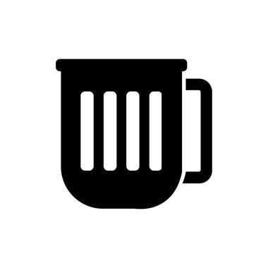 fincan vektör düz simge