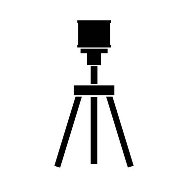 tripod vektör ince çizgi simgesi