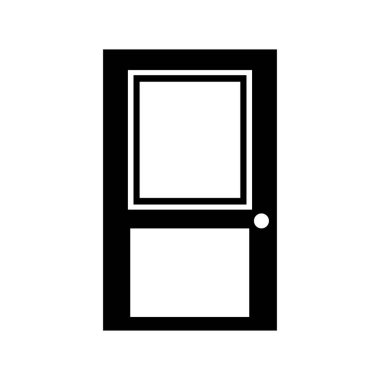 kapı vektörü ince çizgi simgesi 