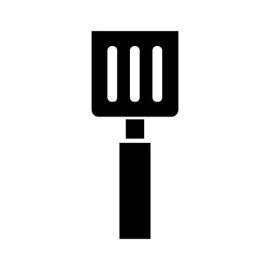 Mutfak spatula ikonu. Vektör illüstrasyon tasarımı