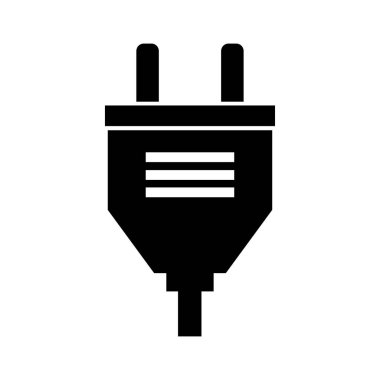 Düz eklenti simgesi, vektör illüstrasyonu