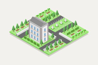 Beyaz arka plan üzerinde Üniversitesi simgesi