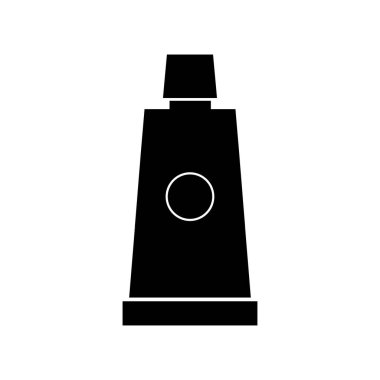 diş macunu kabartma düz vektör simgesi