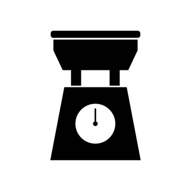 Mutfak ölçekli çizgi simgesi, vektör illüstrasyonu