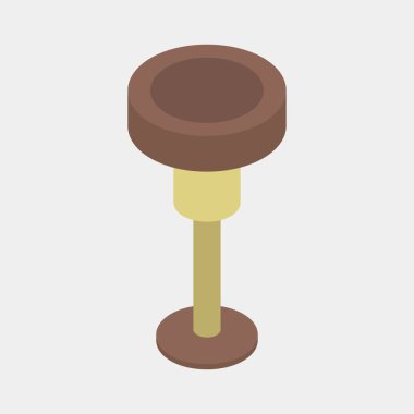 bar tabure ikonu vektör illüstrasyon tasarımı