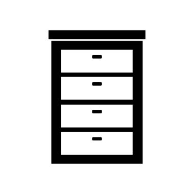 kabine simgesi vektör illüstrasyonu basit tasarım 