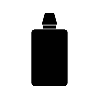Yumuşatıcı şişe ikonu vektör illüstrasyon arkaplanı 