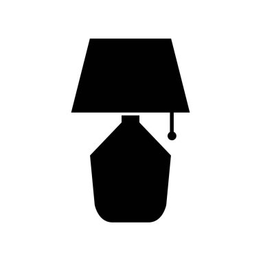 masa lambası vektör düz simgesi