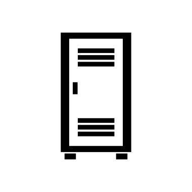 Okul dolabı vektör illüstrasyonu modern simge