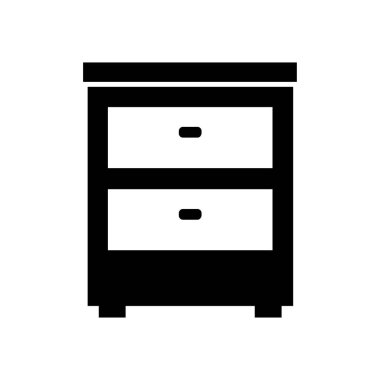 kabine simgesi vektör illüstrasyonu basit tasarım 