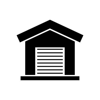 garaj simgesi oluşturma, vektör illüstrasyonu 