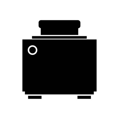 tost makinesi düz ikon vektör çizimi tasarımı 