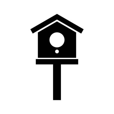 Kuş evinin illüstrasyon vektör logosu 