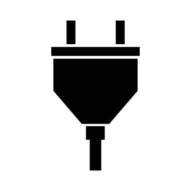 elektrik dolgu vektörü düz simgesi