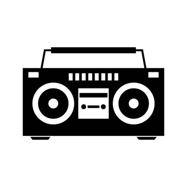 boombox simgesi vektör çizimi